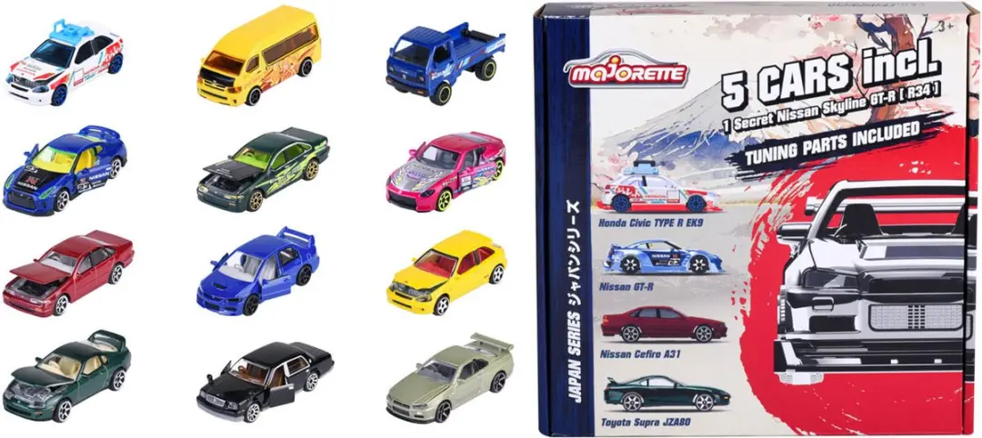 Majorette Japan Series Bonus Pack - Die-Cast Auto's - afbeelding 4 van 6