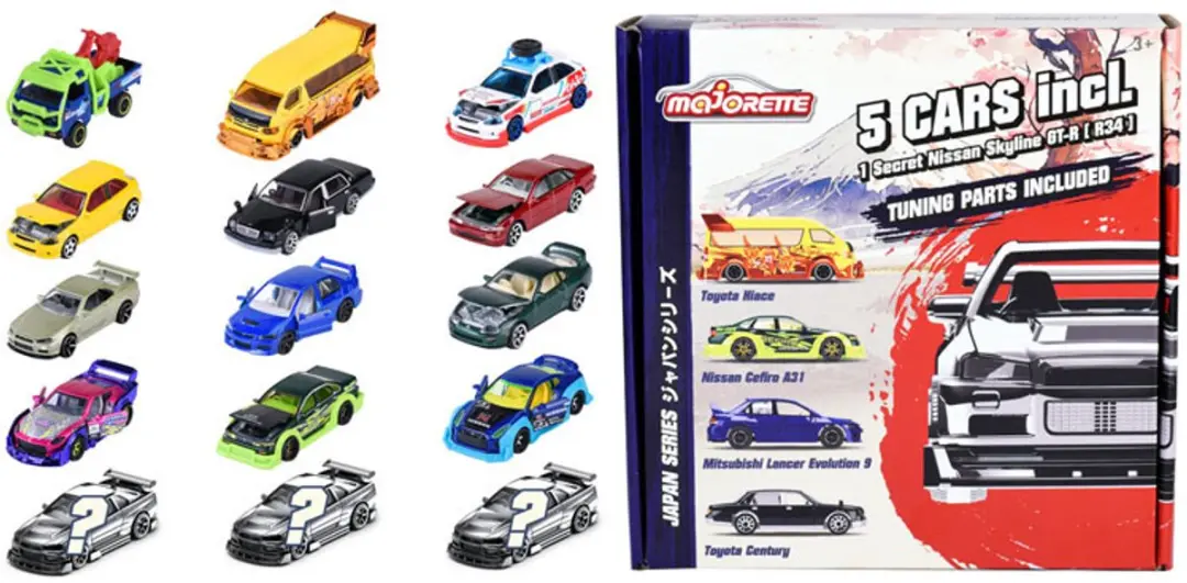 Majorette Japan Series Bonus Pack - Die-Cast Auto's - afbeelding 6 van 6