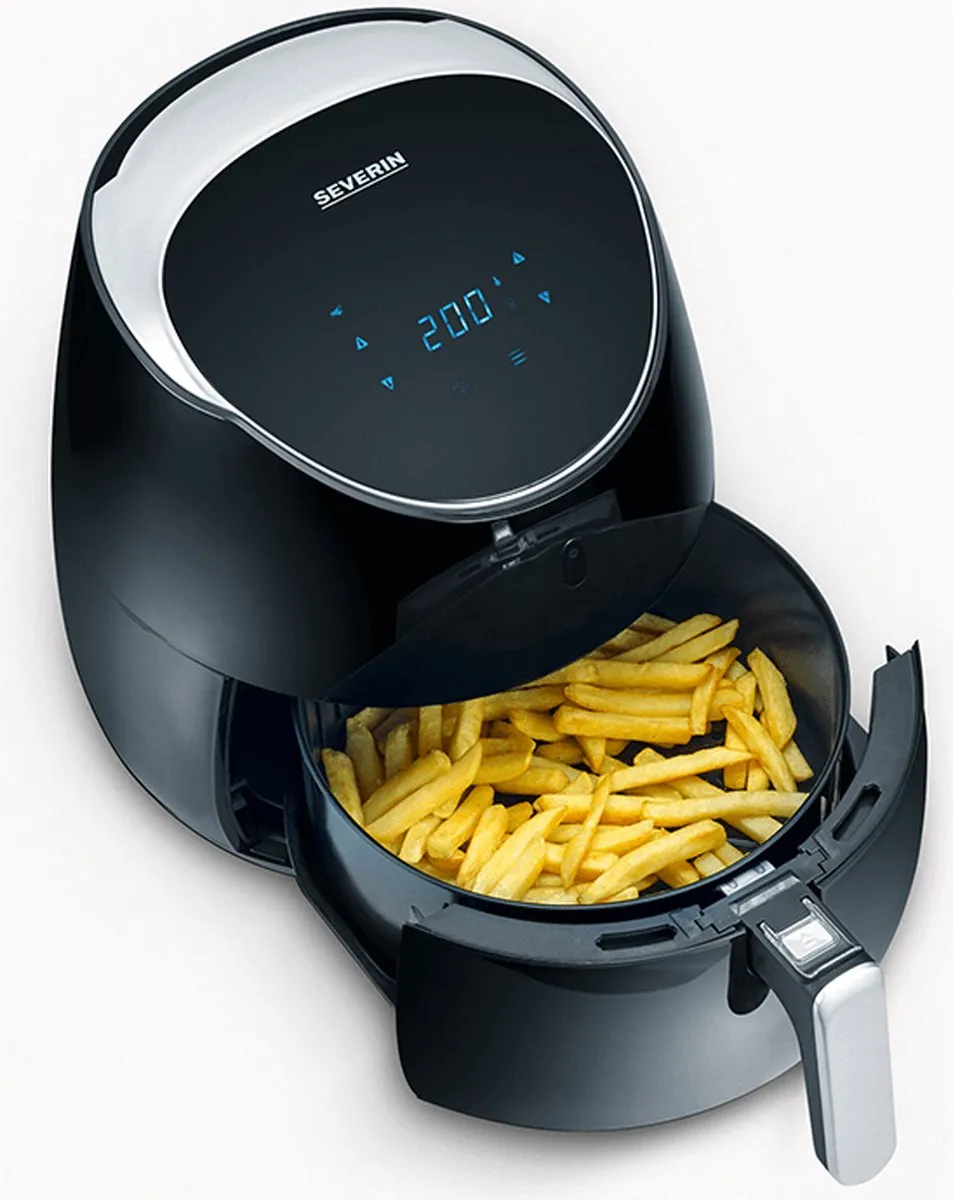 Severin FR 2445 Airfryer 2000W 5L - 8 Programma's - Zwart - afbeelding 6 van 6