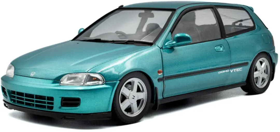 Honda Civic (EG6) '91, groen (Aztec green) Solido schaal 1:18