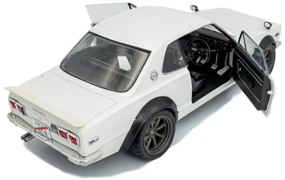 Solido Nissan Skyline C10 Hakosuka 1970 1:18 - Pearl White - afbeelding 3 van 6