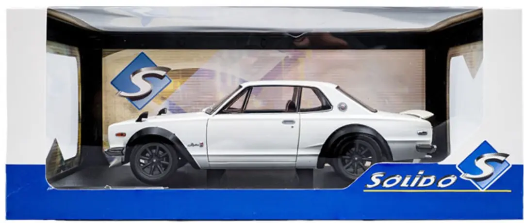 Solido Nissan Skyline C10 Hakosuka 1970 1:18 - Pearl White - afbeelding 6 van 6