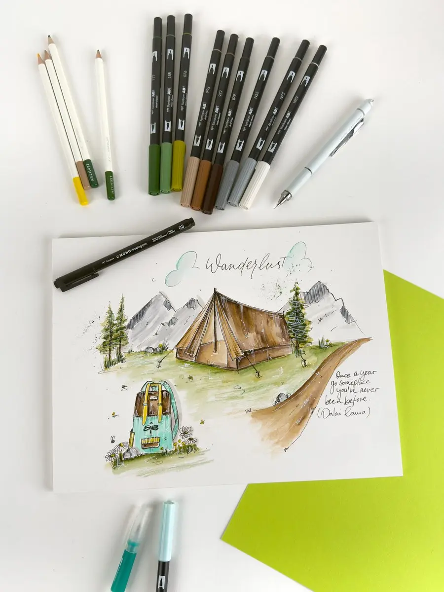 Tombow ABT Dual Brush Brushpennen - Natuur - 18 stuks - afbeelding 4 van 5