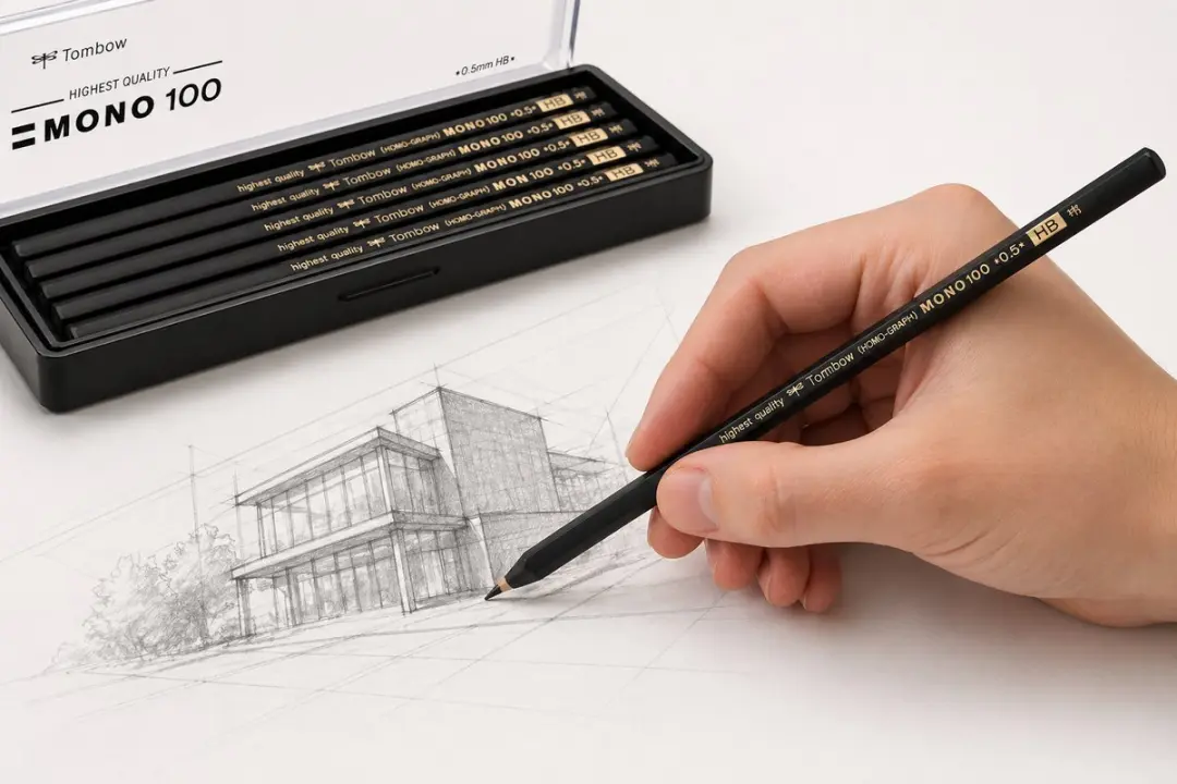 Tombow MONO 100 Grafietpotloden - 12 stuks - afbeelding 4 van 4