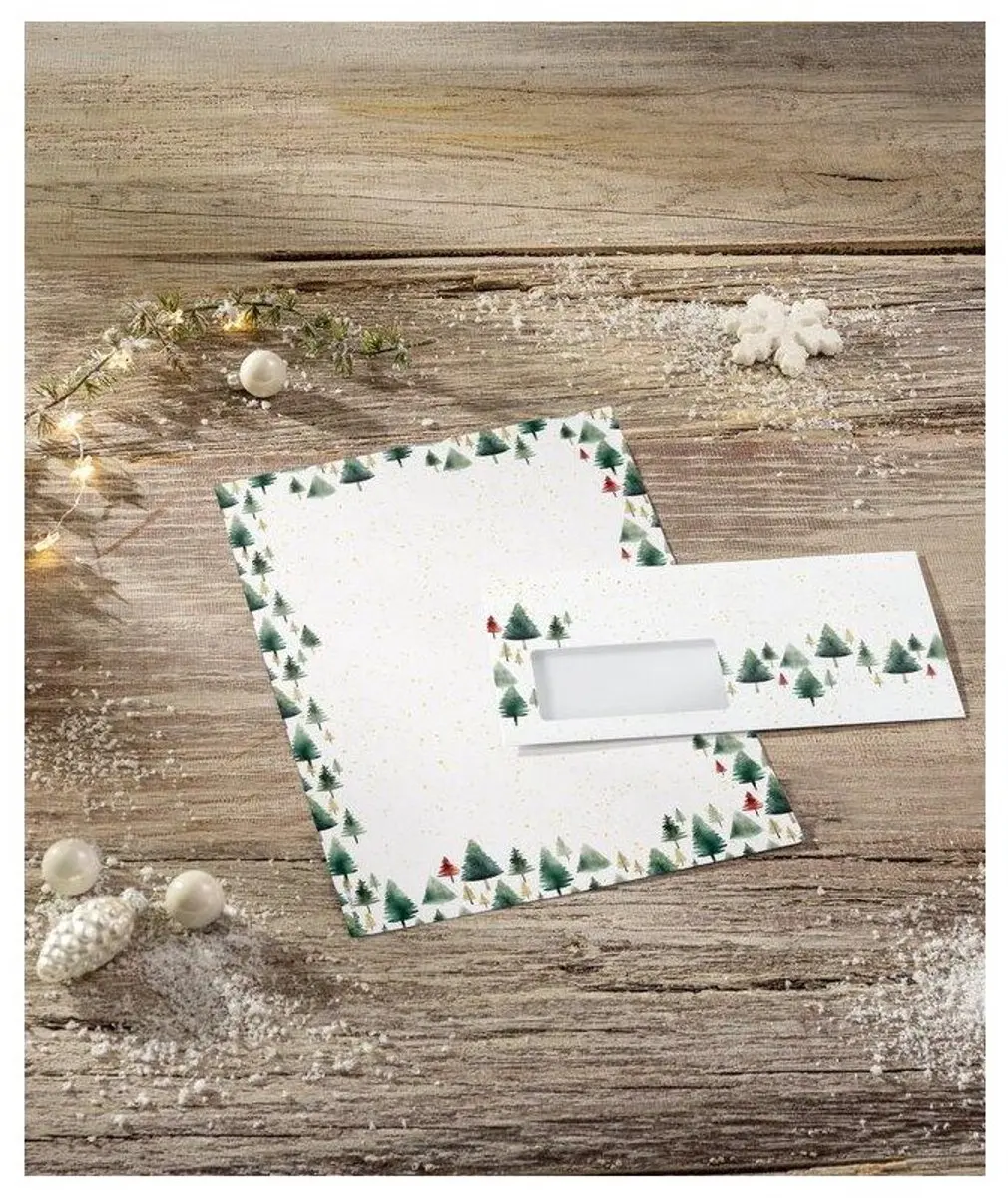 Sigel Kerstpapier Little Pines A4
