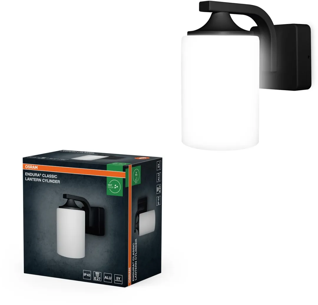 Osram Endura Classic Wandlamp E27 - Zwart