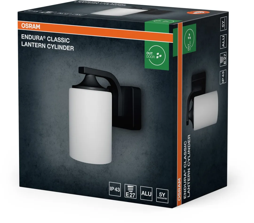Osram Endura Classic Wandlamp E27 - Zwart - afbeelding 6 van 6