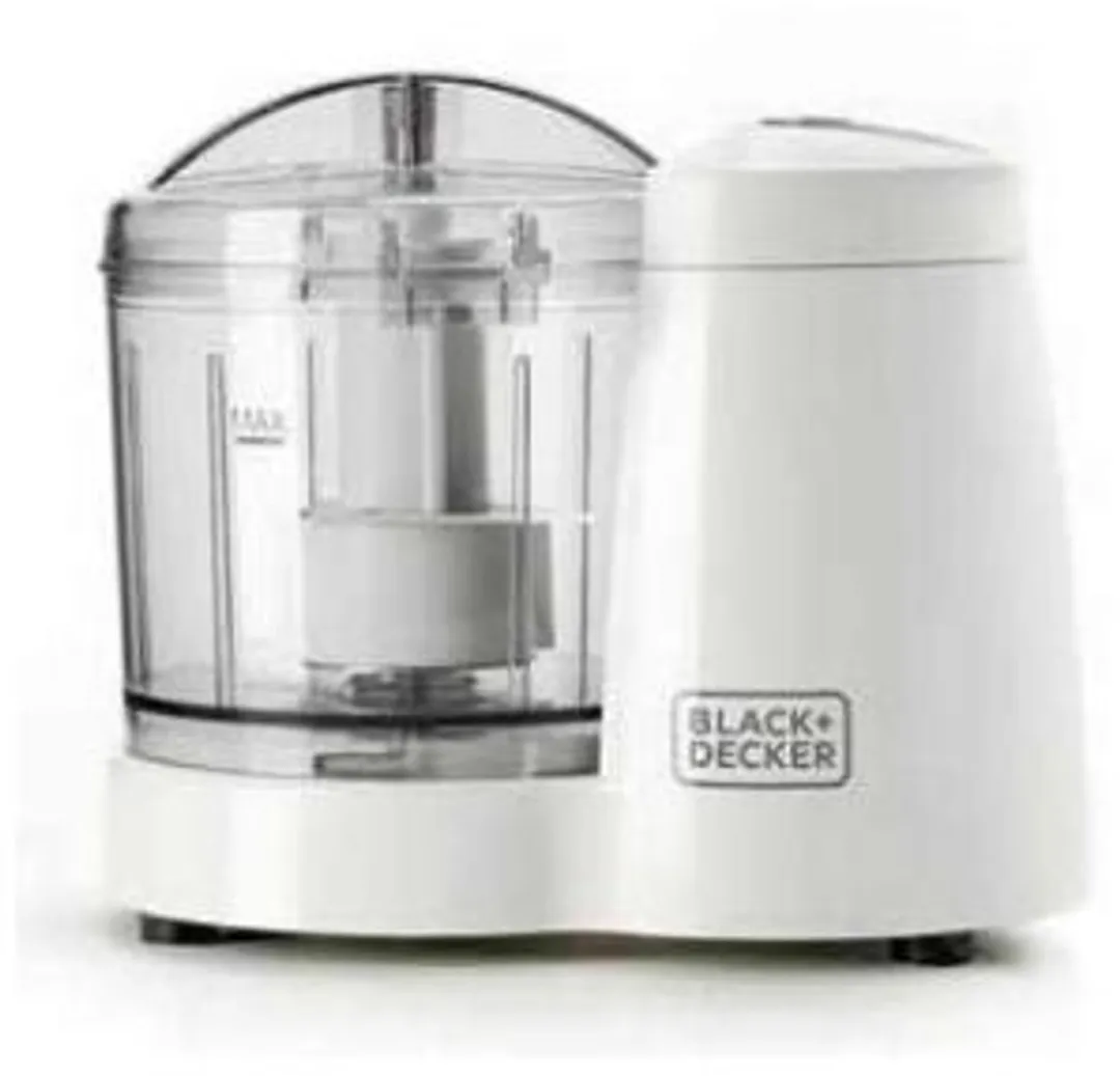BLACK+DECKER BXCH120E Minihakmolen 120W - 350ml - Wit/Grijs - afbeelding 6 van 6