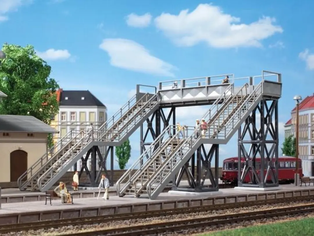 Auhagen 11363 H0 Voetgangersbrug - 205x175x120mm - afbeelding 4 van 4