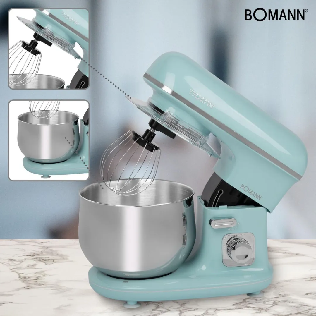 Bomann KM 6030 Kneedmachine 1100W - 5L - Groen/Mint