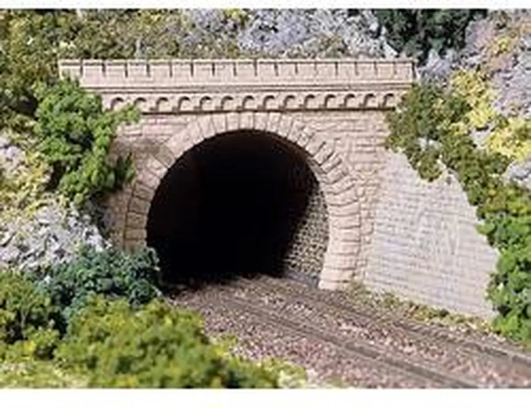 Auhagen 41 587 H0 Tunnelportaal 2-sporig Kunststof