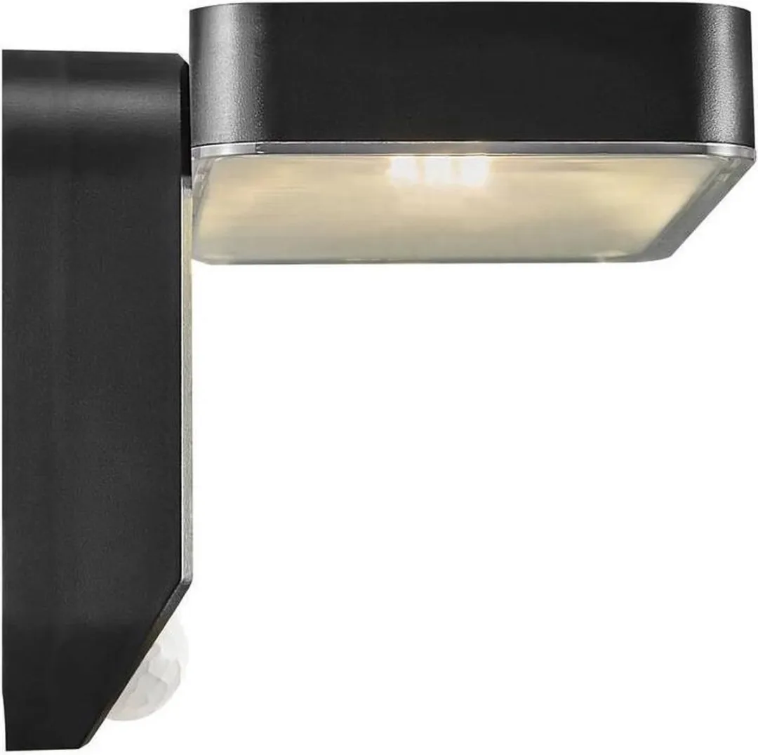 Nordlux Rica Vierkant Wandlamp Solar LED - 15cm - Zwart