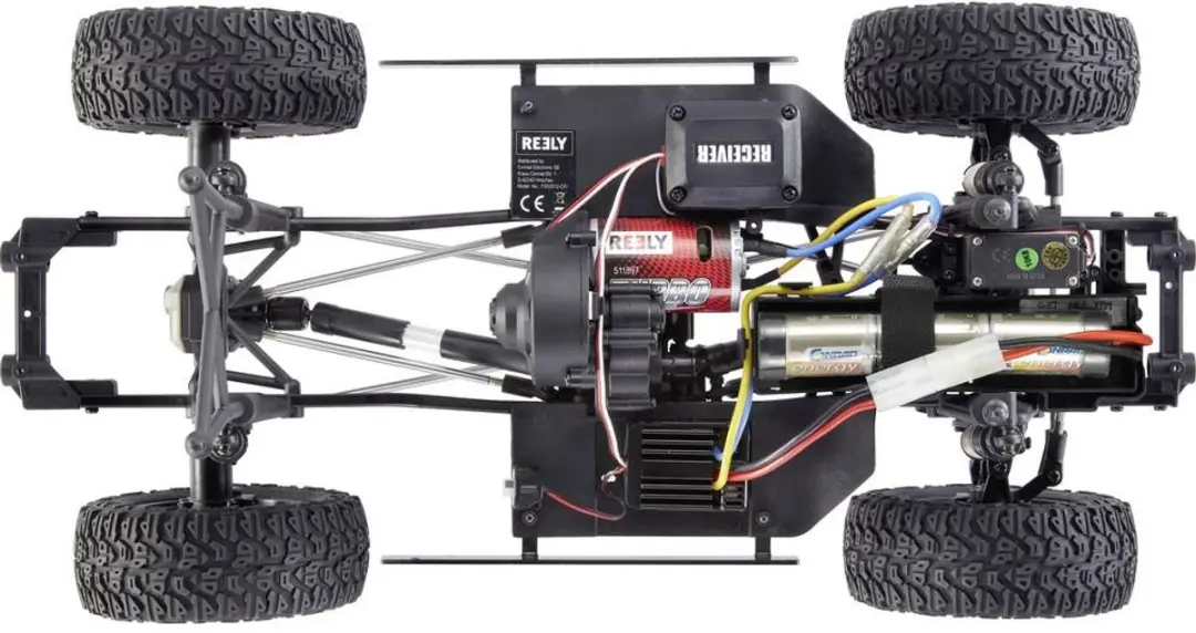 Reely FreeMen 2.0 Crawler RC Auto 1:10 4WD - Zwart - afbeelding 5 van 6