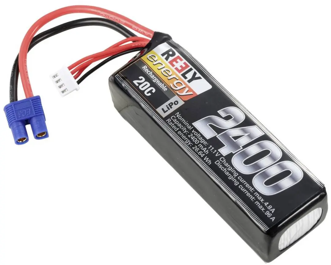 Reely RE-7853469 LiPo Accupack 11.1V 2400mAh 20C EC3