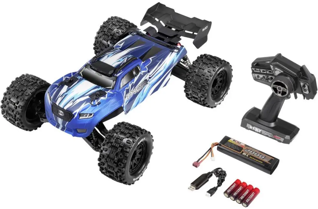 Reely Thor RE-8597610 RC Monstertruck 1:10 - Blauw - afbeelding 4 van 4