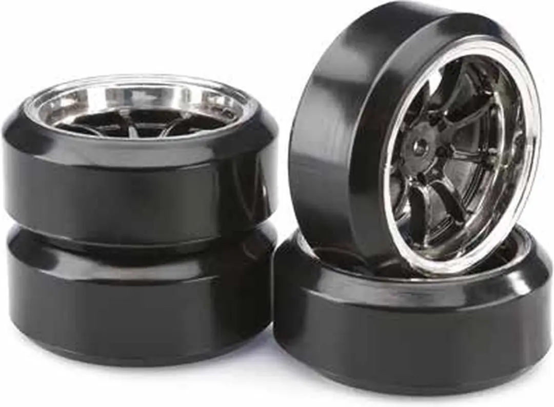 Absima Drift LP Wielset 9-spaaks - Zwart-chroom - 4x - afbeelding 5 van 5