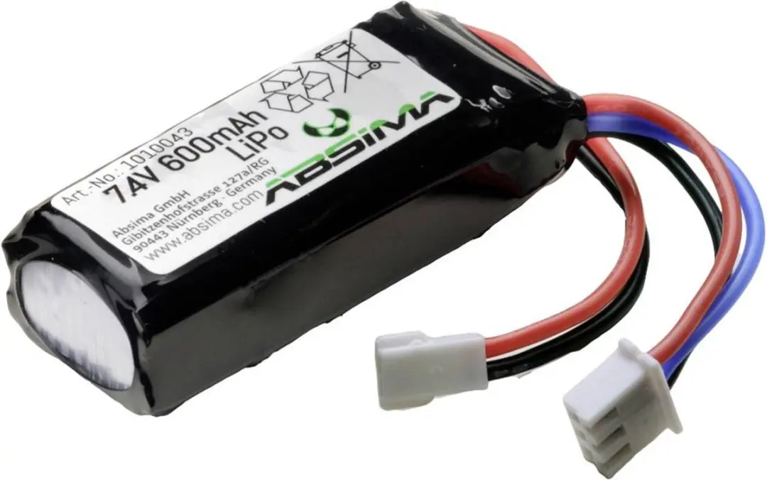Absima LiPo accupack 7.4V 600mAh