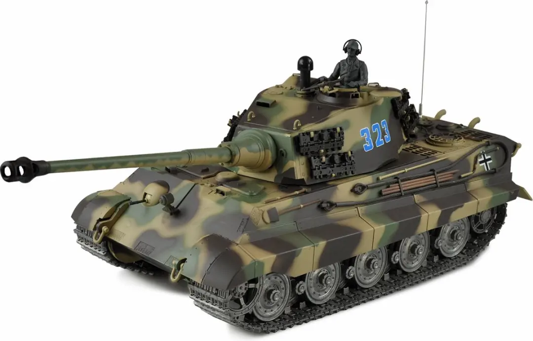 RC tank 23110 Köningstiger henschelturm 2.4GHZ pro-line met schietfunctie rook