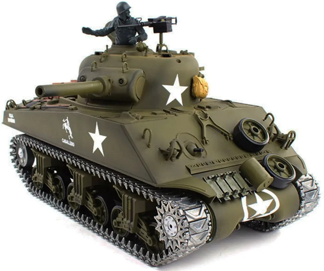 Amewi U.S. M4A3 Sherman radiografisch bestuurbaar model Tank Elektromotor 1:16