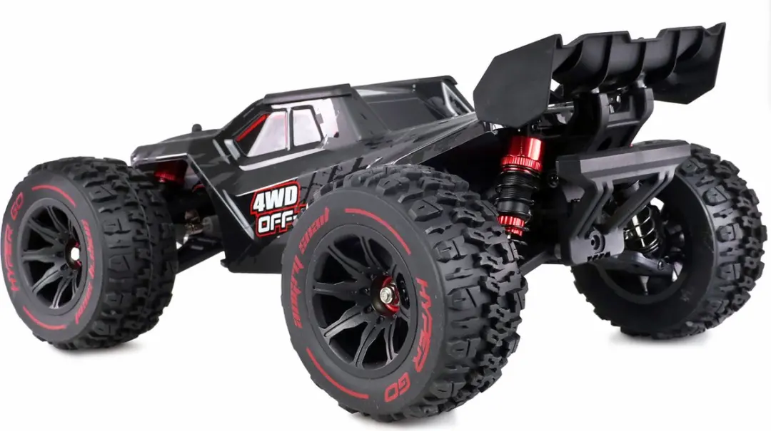 Amewi Hyper GO Truggy 1:14 RTR 4WD Brushless RC Auto - Zwart/Goud - afbeelding 2 van 6