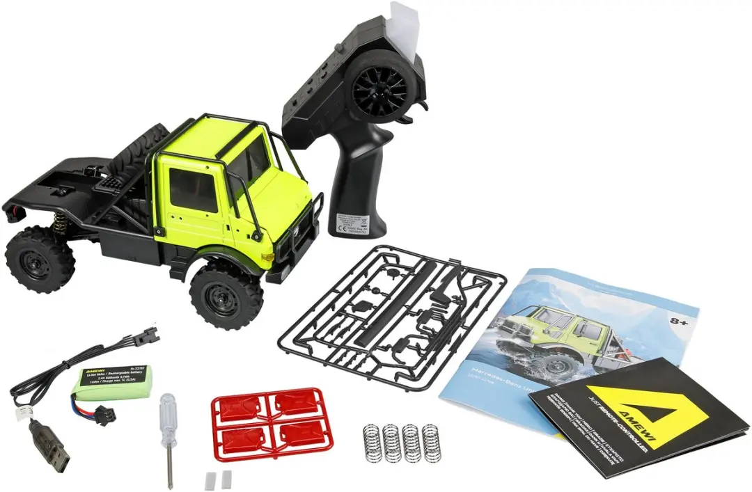 Amewi Mercedes-Benz Unimog U4000 22767 Scale Crawler - Groen - afbeelding 4 van 6
