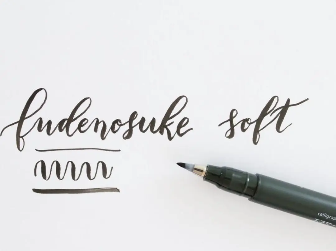 Tombow Fudenosuke Brush Pen - Soft - Zwart - afbeelding 5 van 5