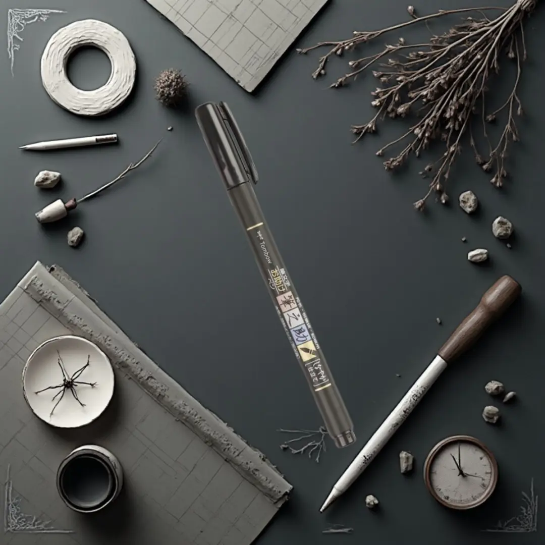 Tombow Fudenosuke Brush Pen - Soft - Zwart - afbeelding 3 van 5