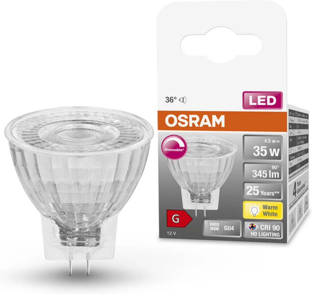 Osram LED-lamp G4 4.5W Warmwit - Ø35mm - afbeelding 6 van 6