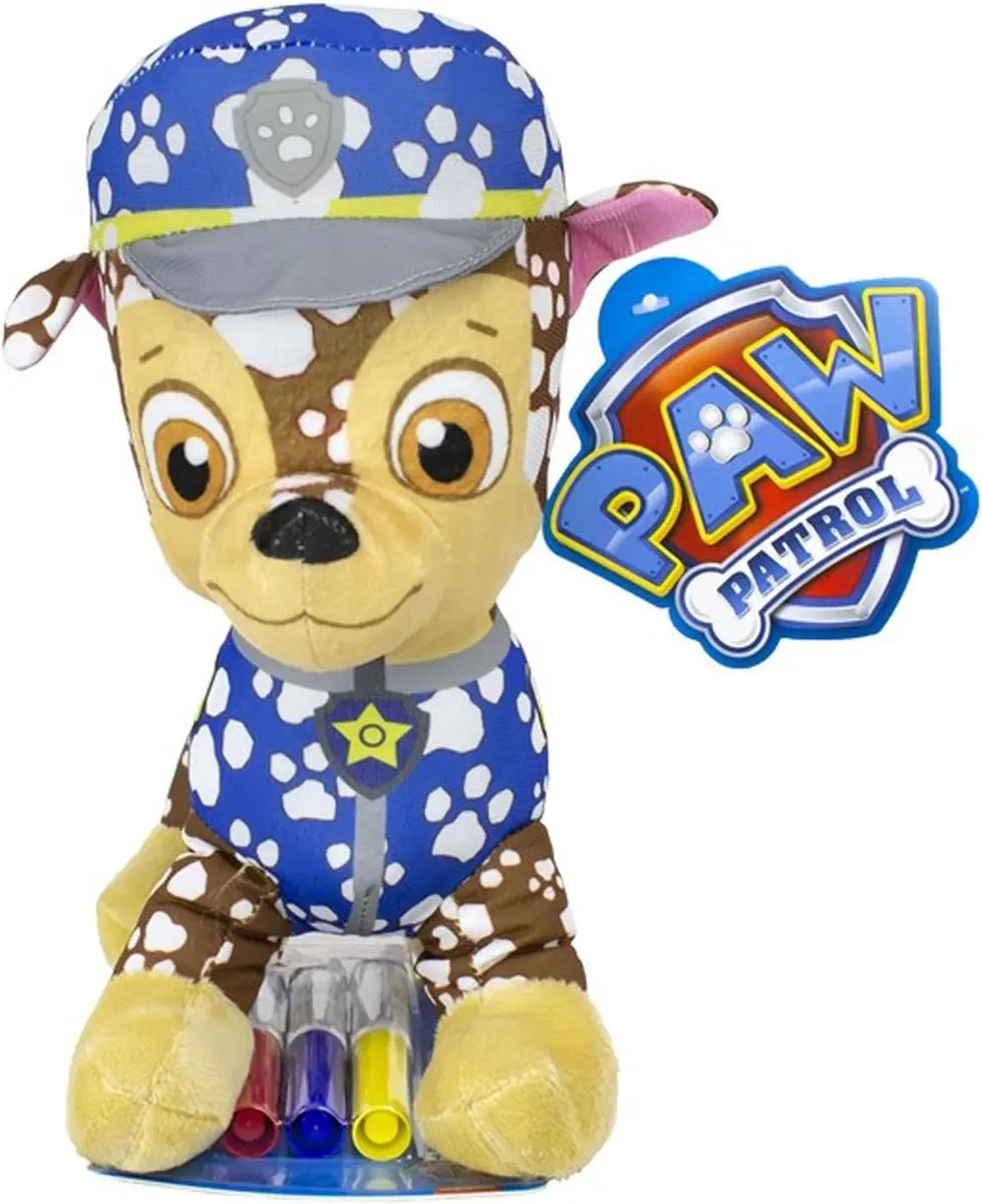PAW Patrol Inkleur Knuffel met Stiften