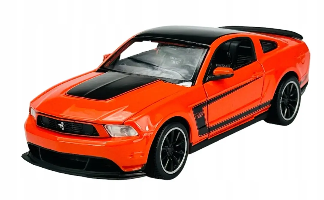 Maisto Ford Mustang Boss 302 Oranje Metaal 1:24 Model Auto Nieuw