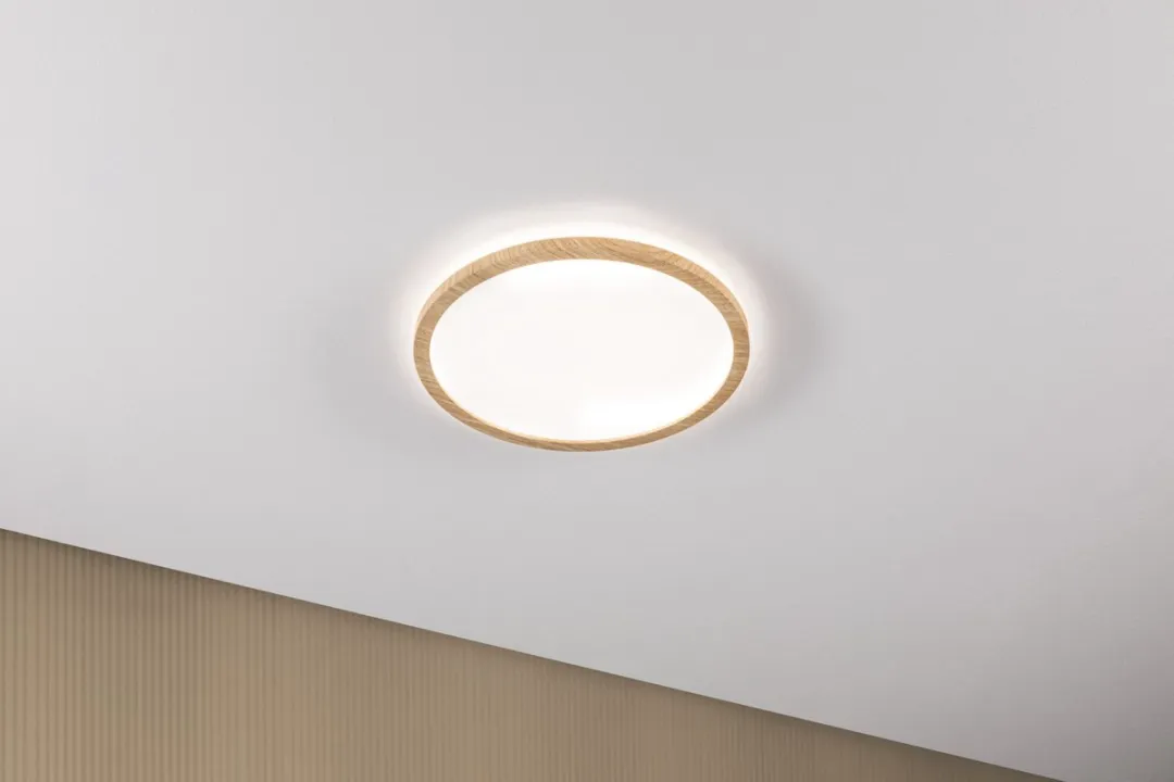 Paulmann Atria Shine LED-paneel 16W 1600lm 4000K Houtlook