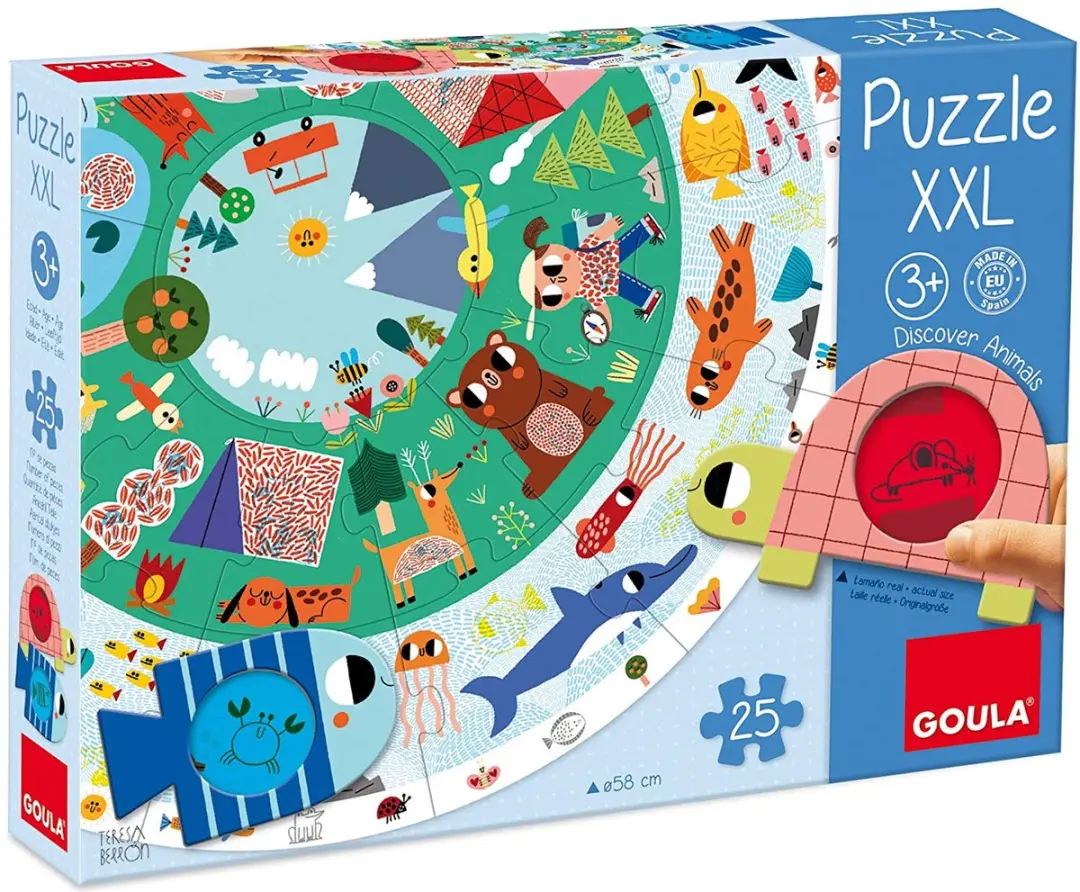Jumbo Goula XXL Puzzel Ontdek Dieren