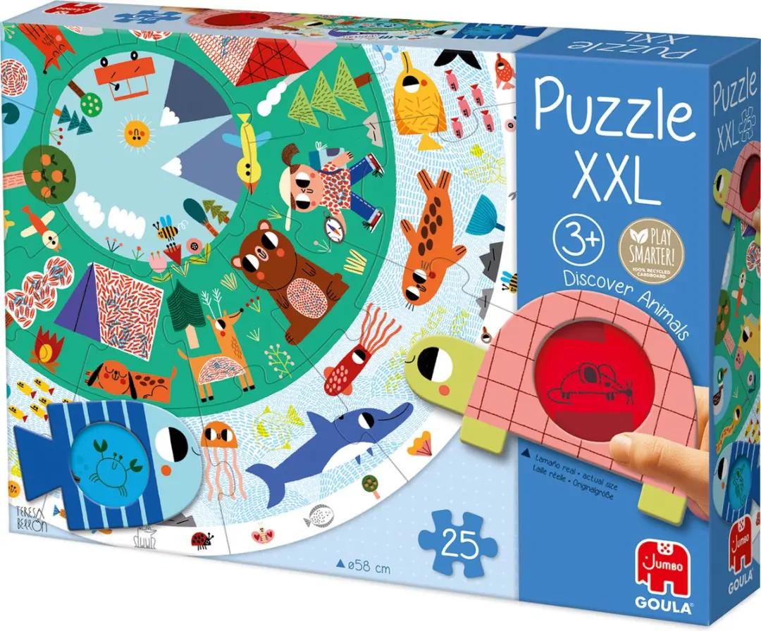 Jumbo Goula XXL Puzzel Ontdek Dieren - 25 Stukjes - afbeelding 6 van 6