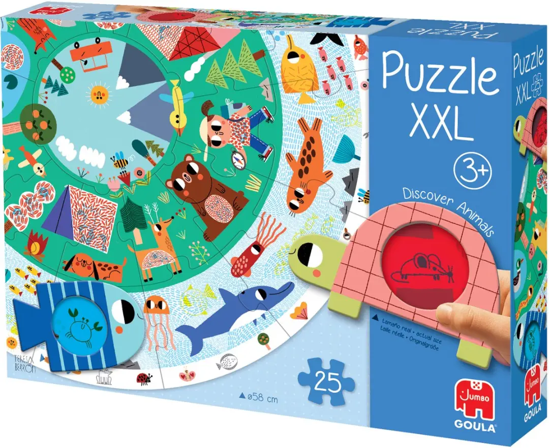 Jumbo Goula XXL Puzzel Ontdek Dieren - 25 Stukjes - afbeelding 5 van 6