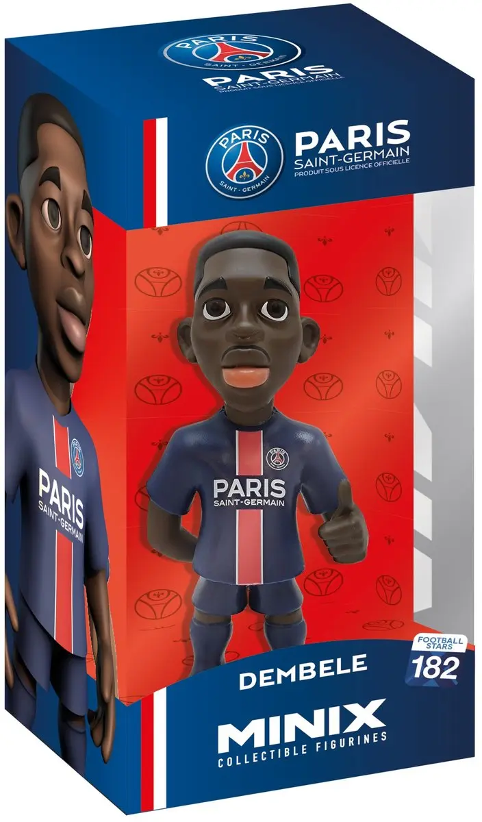Minix Football Stars PSG Ousmane Dembélé Figuur - 12cm - afbeelding 3 van 6