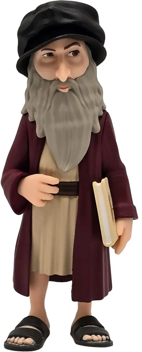 Minix Leonard da Vinci Beeldje 12cm - afbeelding 5 van 6