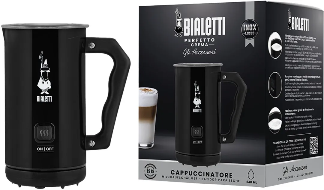 Bialetti MKF02 Automatische melkopschuimer Zwart