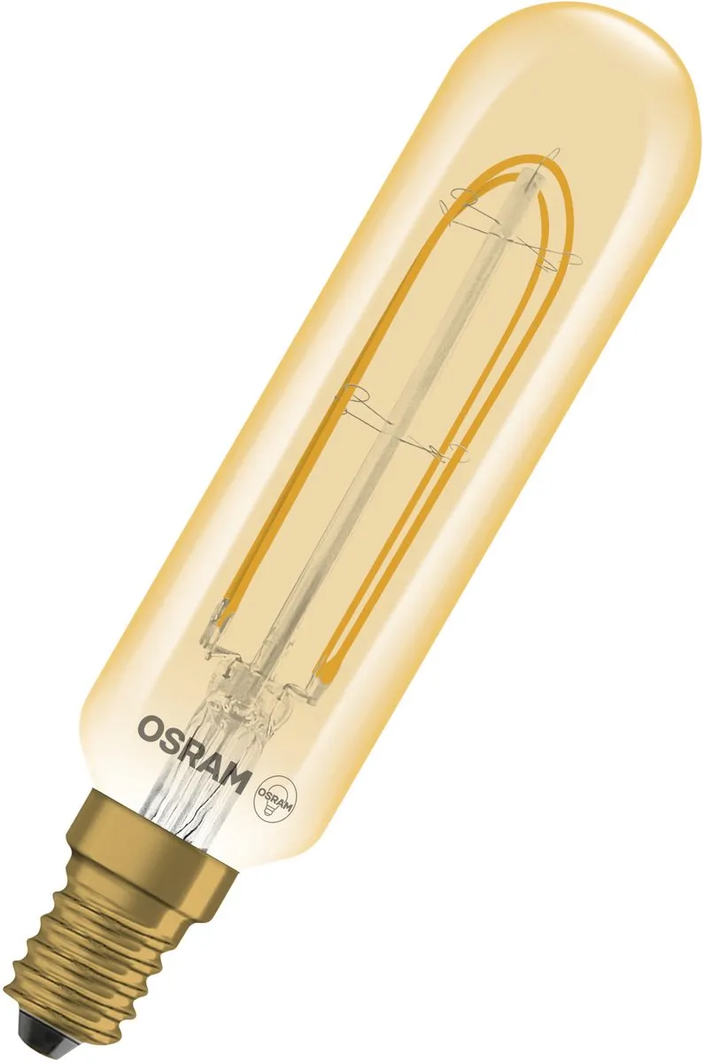 Osram Vintage 1906 LED E14 Tubular Amber 4.8W