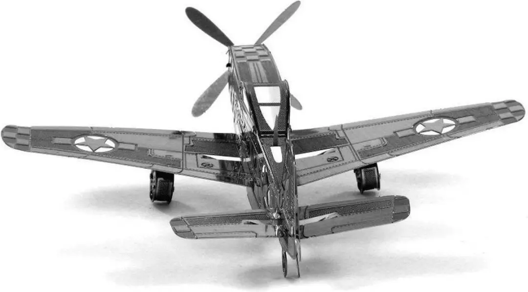 Metal Earth Mustang P-51 3D Modelbouwpakket - Metaal - afbeelding 5 van 6
