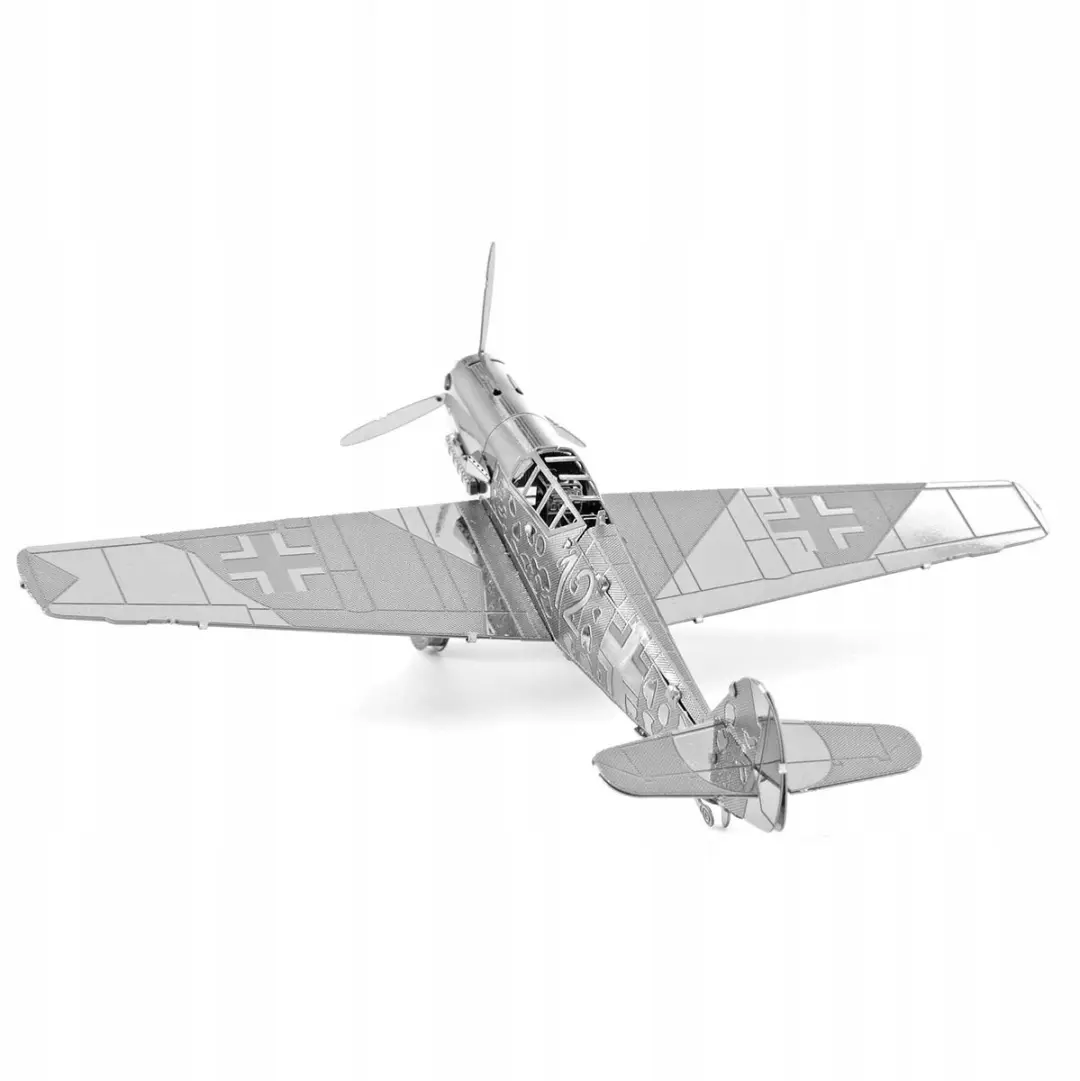 Metal Earth Messerschmitt Bf-109 Modelbouwset - Zilver - afbeelding 5 van 6