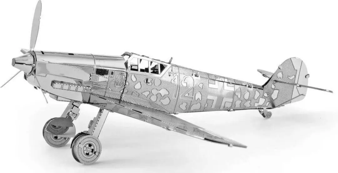 Metal Earth Messerschmitt Bf-109 Modelbouwset - Zilver - afbeelding 4 van 6