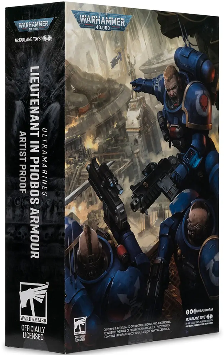 McFarlane Warhammer 40k Lieutenant Phobos Armor Actionfiguur - afbeelding 2 van 6