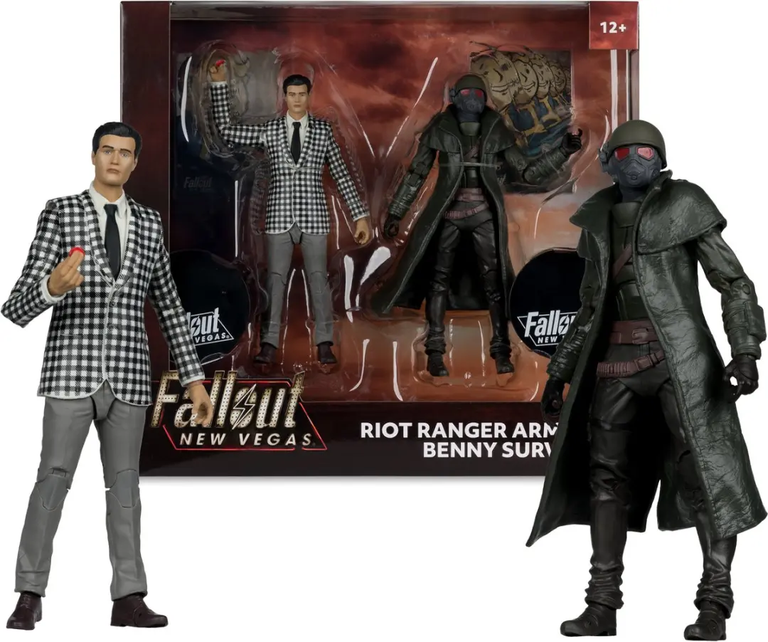 McFarlane Toys Fallout New Vegas Riot Ranger Armor & Benny 2-Pack Actiefiguur - afbeelding 5 van 6