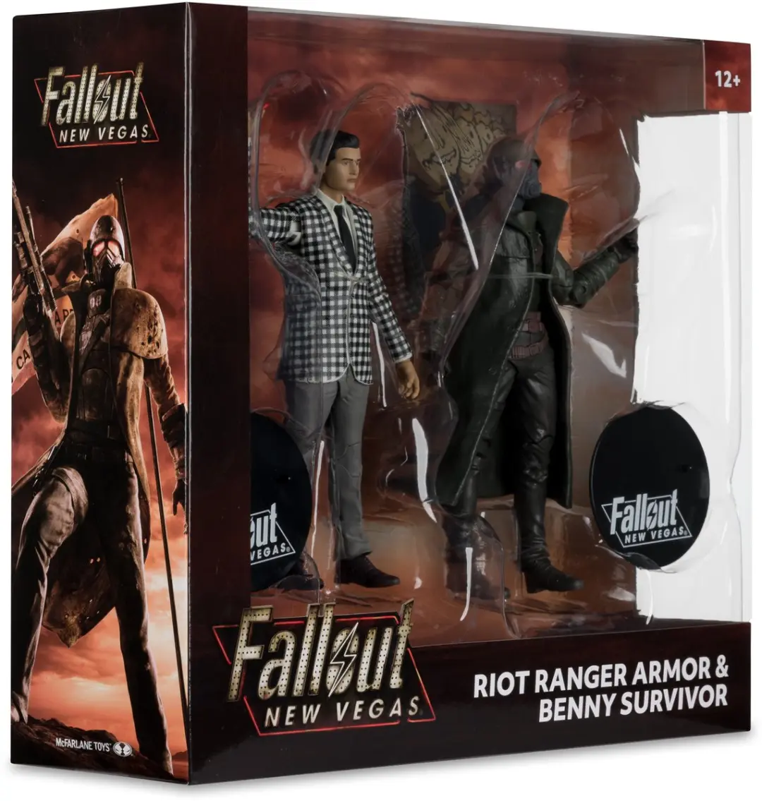 McFarlane Toys Fallout New Vegas Riot Ranger Armor & Benny 2-Pack Actiefiguur - afbeelding 6 van 6