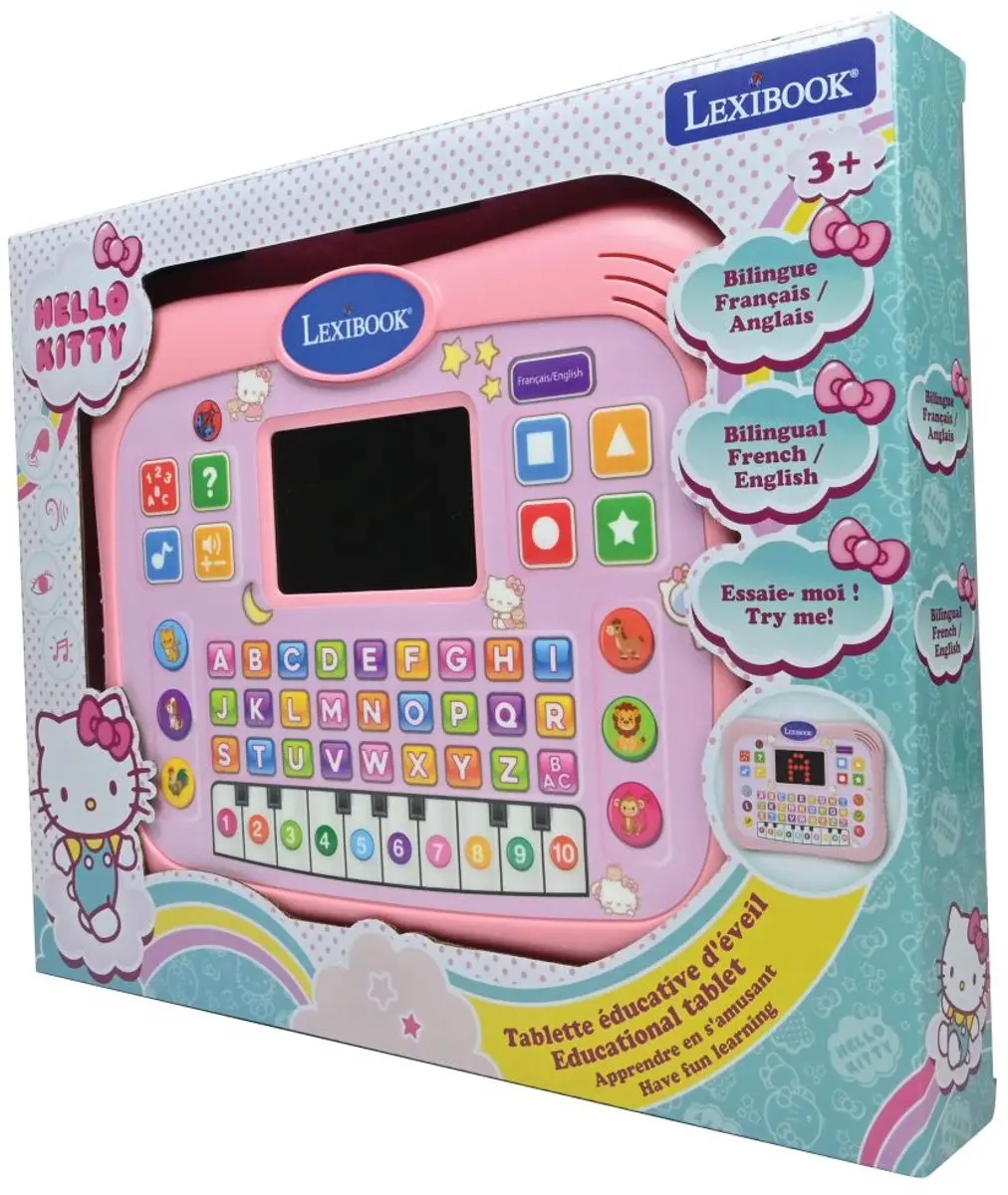 Hello Kitty ABC tweetalige educatieve tablet met touchpaneel en LED-display ter