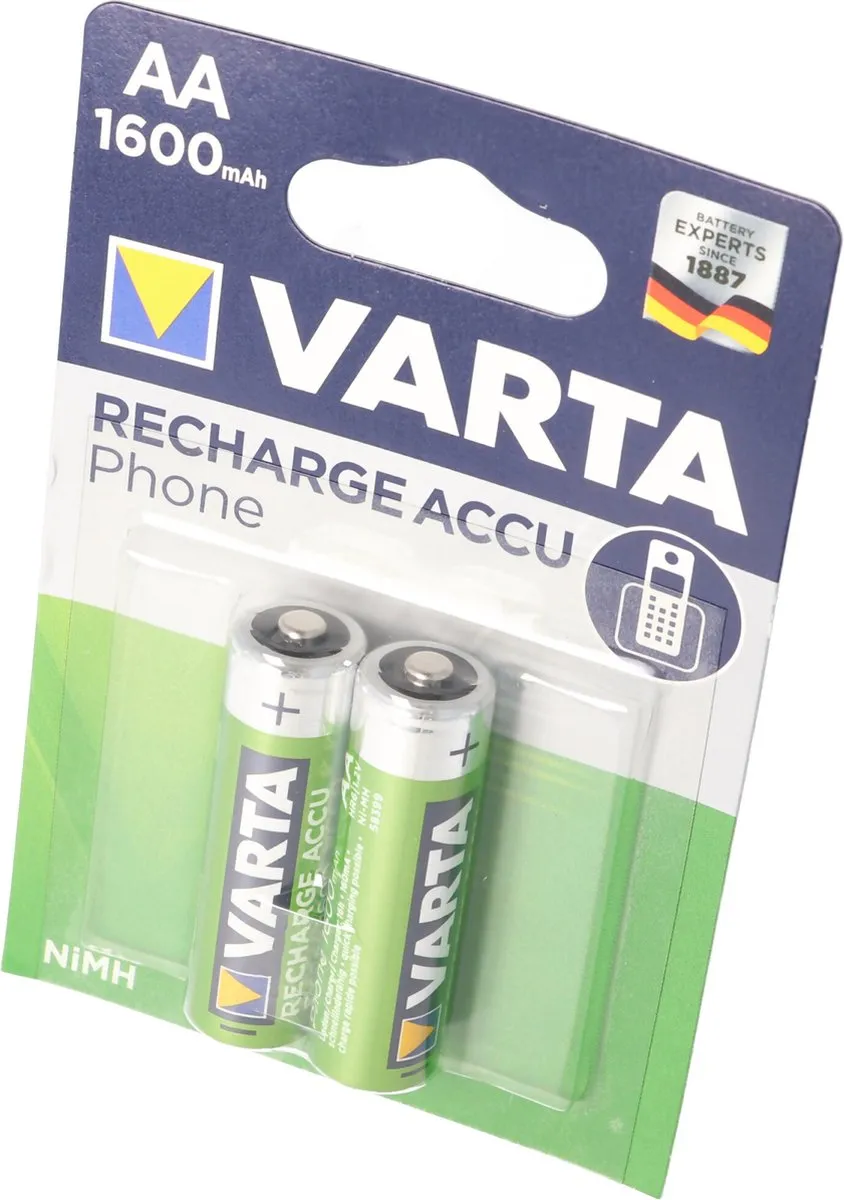 VARTA AA Penlite Accu 1600mAh - 2 Stuks