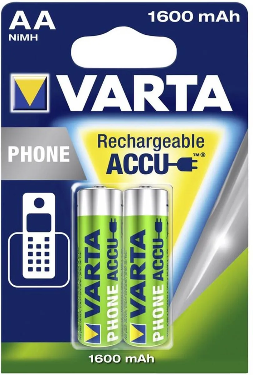VARTA AA Penlite Accu 1600mAh - 2 Stuks