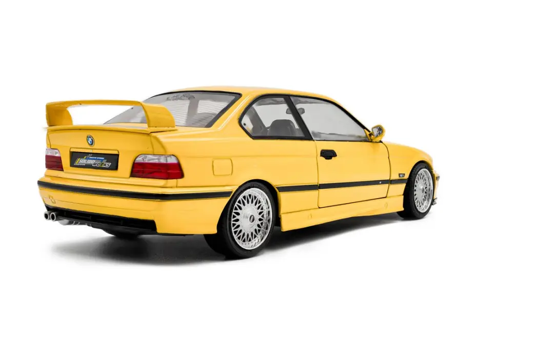 Solido BMW M3 E36 Coupé 1:18 Modelauto - Geel - afbeelding 4 van 6