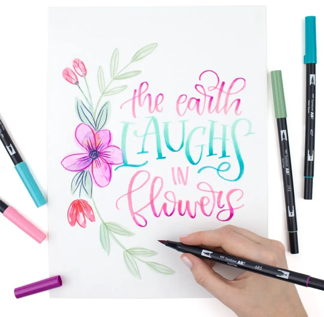 Tombow ABT Dubbele Penseelpen - Pastel - 6x - afbeelding 5 van 6