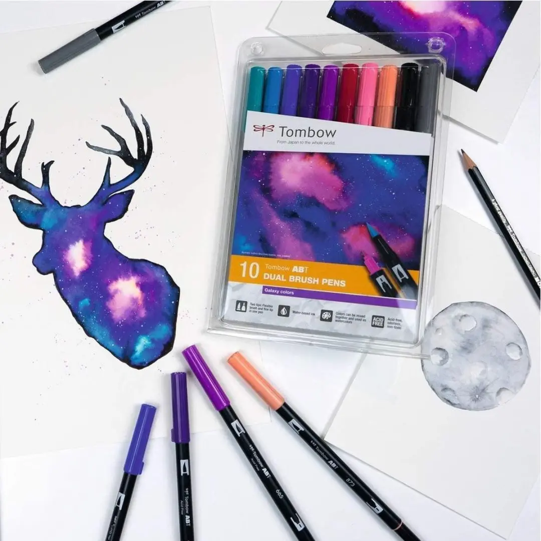 Tombow ABT Dual Brush Pen Galaxy - 10 stuks - afbeelding 5 van 6